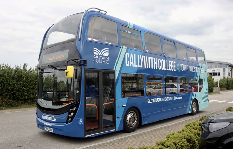 Stagecoach West delivering Callywith College home to college bus transport network