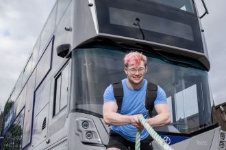 First Bus driver shifts gears for Official Strongman Games
