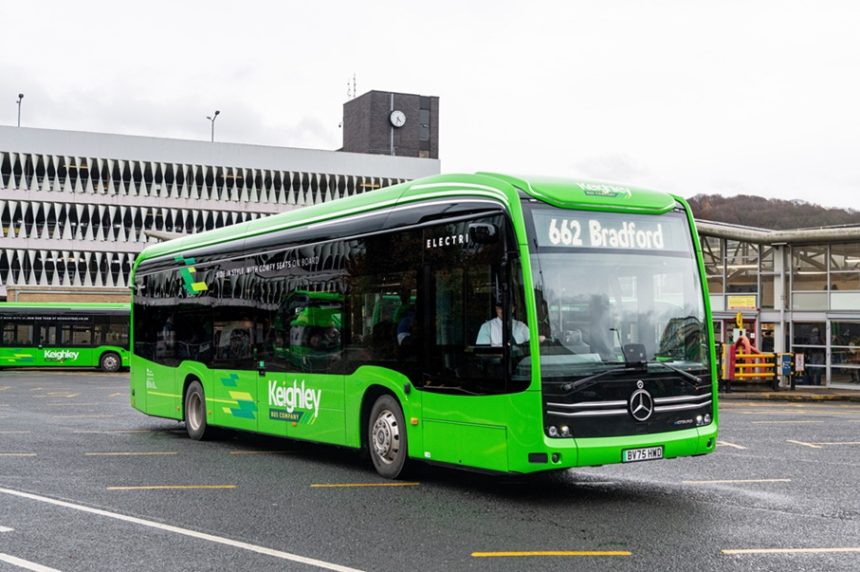 Mercedes Benz eCitaro for Transdev Blazefield business The Keighley Bus Company