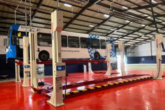 Stagecoach installs Stertil-Koni four-pillar lifts at Taff's Well depot