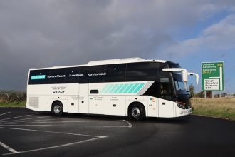 Wrightbus Contour coach near Ballymena