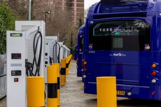 The electrification of First Bus’s depot in York has been one of 3,000 projects completed by Envevo over the last six years