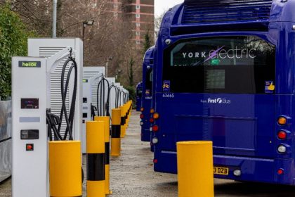 The electrification of First Bus’s depot in York has been one of 3,000 projects completed by Envevo over the last six years