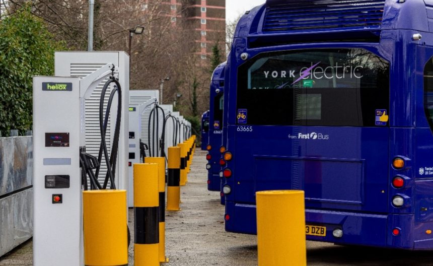 The electrification of First Bus’s depot in York has been one of 3,000 projects completed by Envevo over the last six years