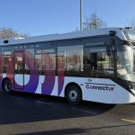 Alexander Dennis Enviro100AEV battery electric single decker for Connector autonomous trial in Cambridge