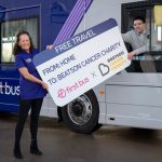 First Bus donates £10,000 to cancer charity for free patient travel