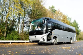 Higer V10 coach from Harris Bus and Coach stable in UK