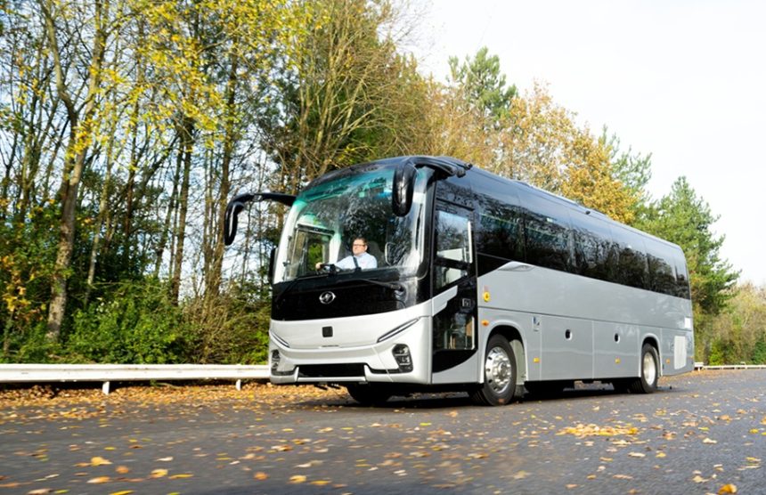 Higer V10 coach from Harris Bus and Coach stable in UK