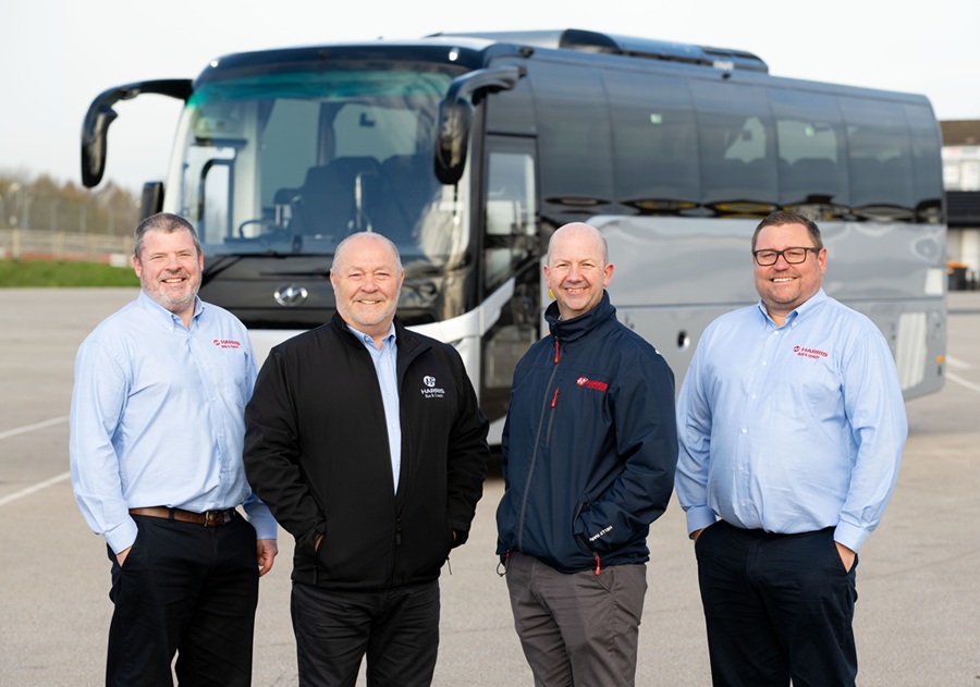 Harris Bus and Coach team ahead of Higer arrival in UK