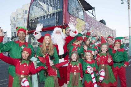 christmas bus coach