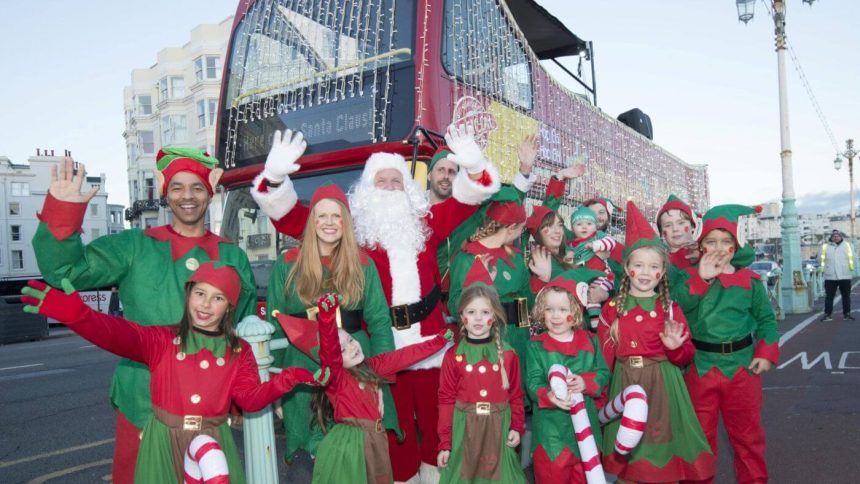 christmas bus coach