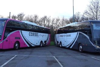 Yutong GT14 coach pair for Corbel of London