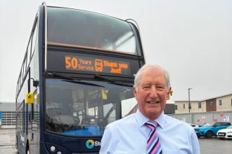 Stagecoach North East recognises retiree after 50 years of service
