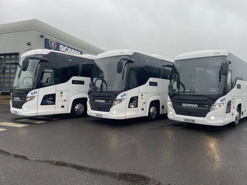 JH Coaches takes delivery of three Scania Touring coaches
