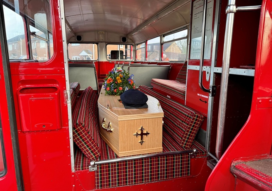 Strong bus industry send-off as respects paid to Alan Whittington