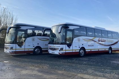 G-Line Holidays of Lytham St Annes has added a pair of Mercedes-Benz Tourismo coaches to its fleet, supplied by Daimler Buses UK.