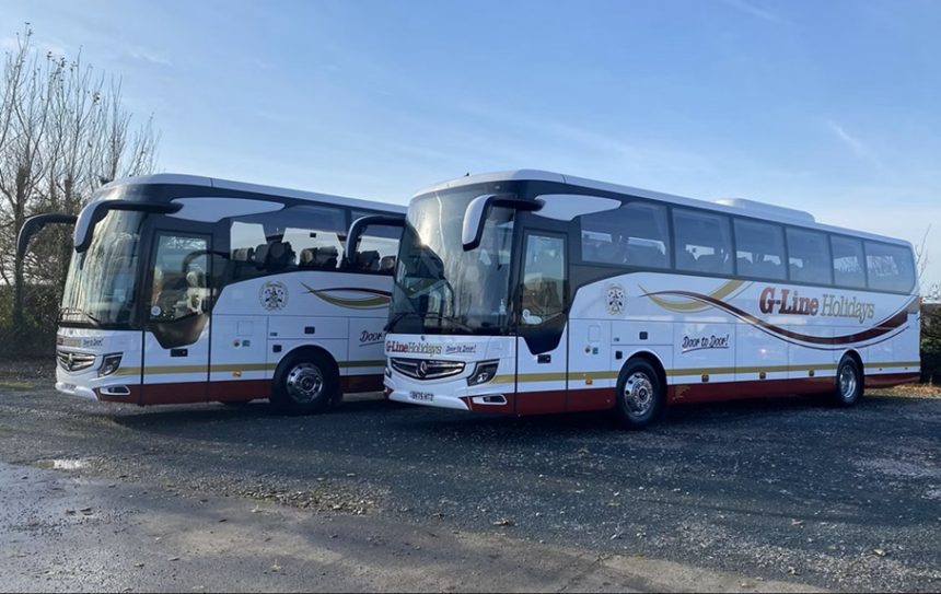 G-Line Holidays of Lytham St Annes has added a pair of Mercedes-Benz Tourismo coaches to its fleet, supplied by Daimler Buses UK.