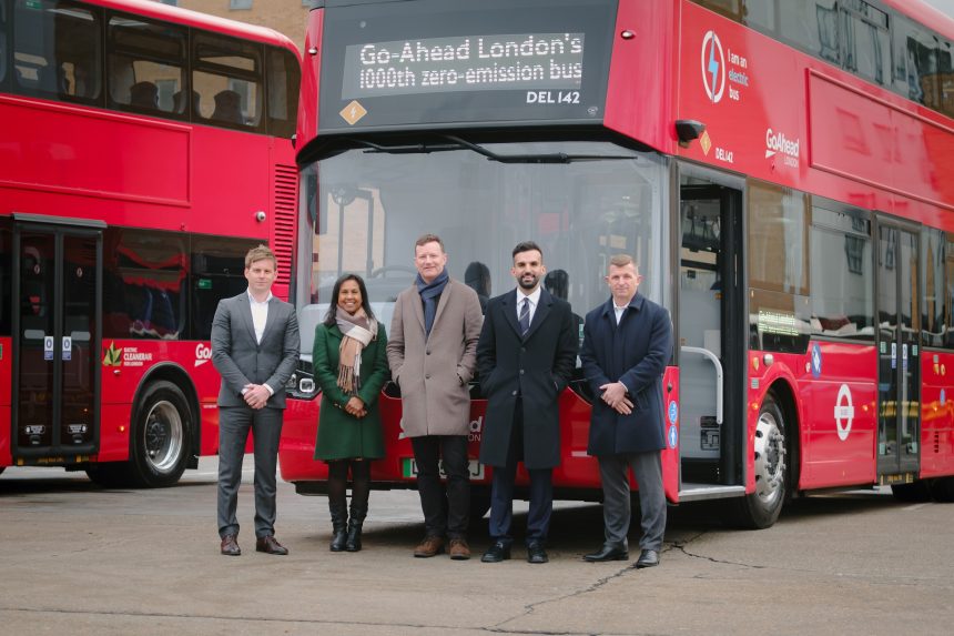 Go-Ahead London reaches 1,000 zero-emission buses milestone