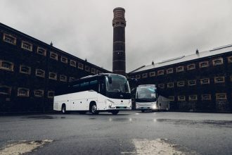 Higer V10 and V12 V-Series coaches supplied by Harris Bus and Coach