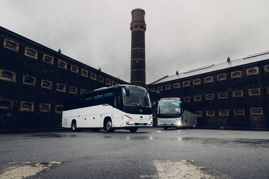 Higer V10 and V12 V-Series coaches supplied by Harris Bus and Coach