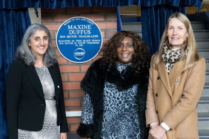 Women in Bus and Coach honours Maxine Duffus with plaque