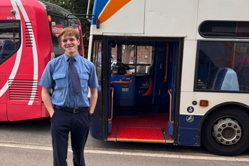 Stagecoach South West bus driver Rhys Stirling