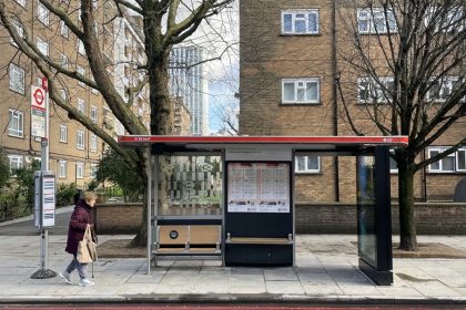 TfL opens 12-month trial of new bus stop shelter design approach