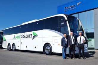 Amble Coaches welcomes a Yutong GT14 diesel tri-axle to its fleet