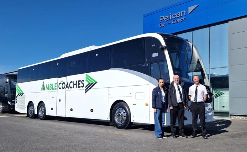 Amble Coaches welcomes a Yutong GT14 diesel tri-axle to its fleet