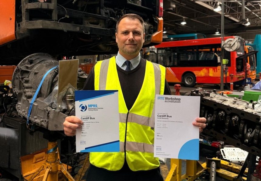 Cardiff Bus is platinum on Maintenance Provision Rating Scheme