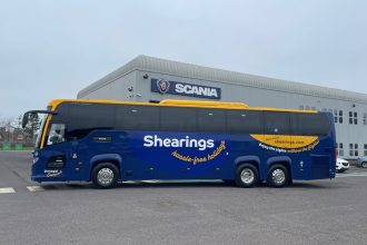 Johnston Coaches of Stoke adds a Scania Touring to its fleet