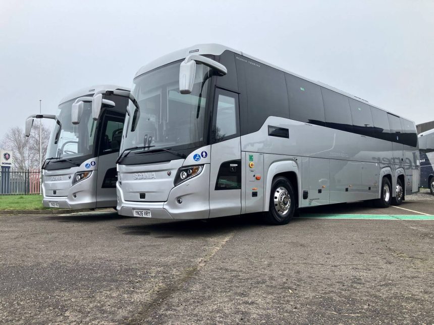 Turners Coachways adds two new Scania Touring coaches to fleet