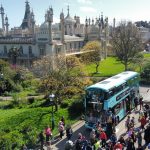Brighton and Hove Buses launched Wrightbus StreetDeck Electroliner battery electric bus fleet