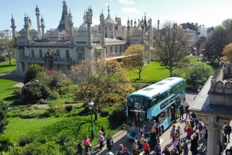 Brighton and Hove Buses launched Wrightbus StreetDeck Electroliner battery electric bus fleet