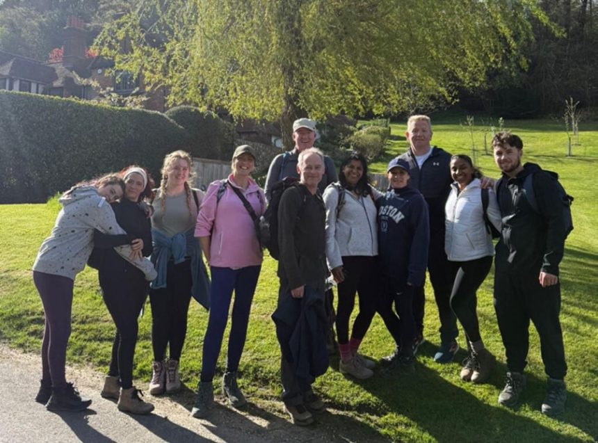 EVM UK team raise £2,200 via Surrey Three Peaks Challenge