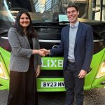 FlixBus UK incoming Managing Director Shamil Maindiratta and former MD Andreas Schorling