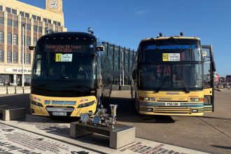 Go Goodwins celebrates road to UK Coach Rally for Louis Goodwin