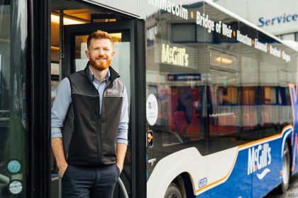 Nathan Burge named Midland Bluebird Fleet Engineer by McGill's