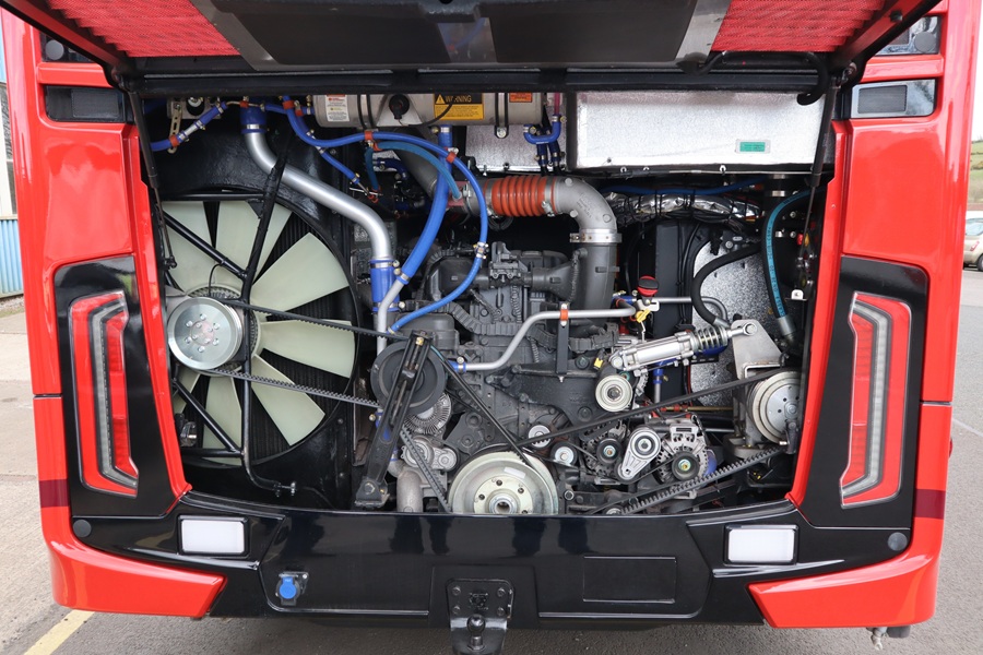 DAF MX-13 engine coupled to Allison T525R automatic gearbox