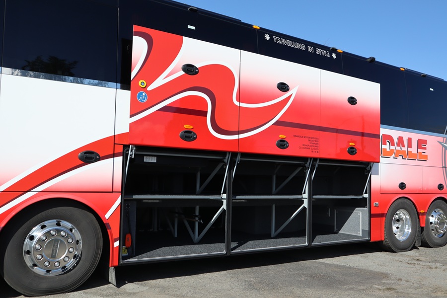 Van Hool T16 Astron underfloor luggage space