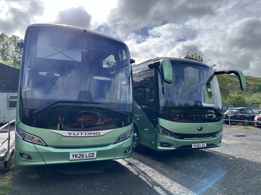 Mainline Coaches has added a pair of Yutong vehicles to its fleet in the form of a GT12 full-size model and a latest-generation TC9 midi.