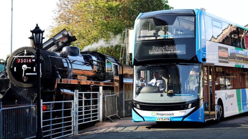 Stagecoach electric bus joins South Devon multi-modal excursion