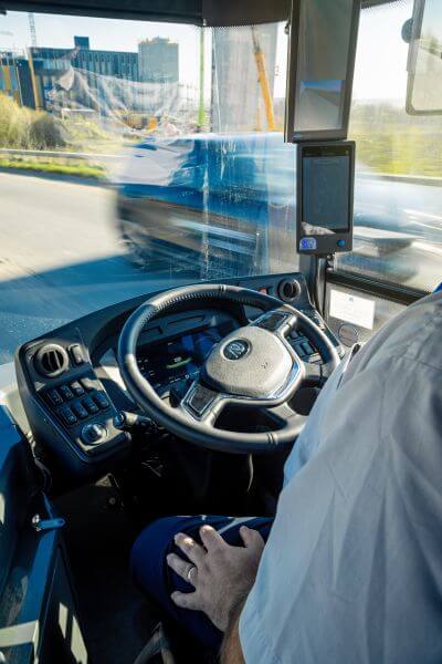 A safety driver is currently required for Connector 2 and takes over control for 10% of the route