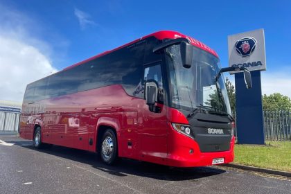Aintree Coachline fleet welcomes a Scania Touring arrival