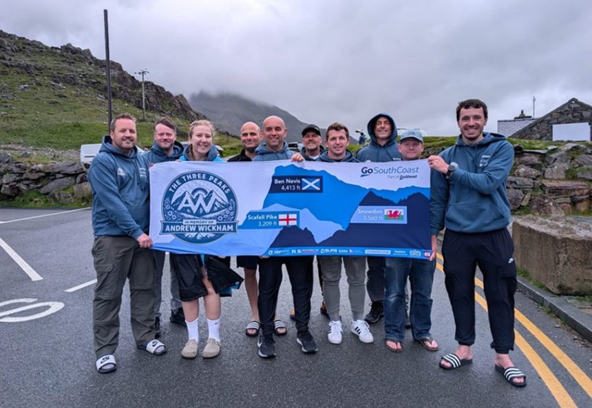 Go South Coast team raises £25,000 in honour of Andrew Wickham
