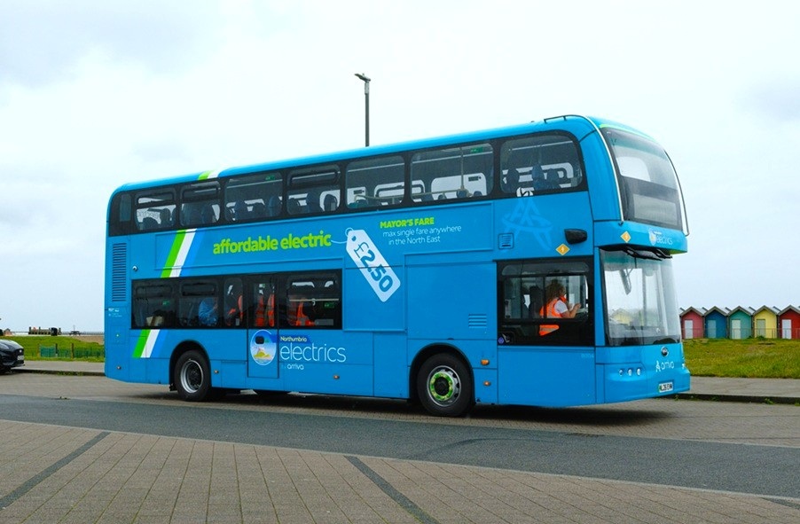 Arriva Blyth BYD BD11 electric fleet debuts ahead of service entry