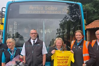Arriva bus depot colleagues set for Yorkshire Air Ambulance charity walk