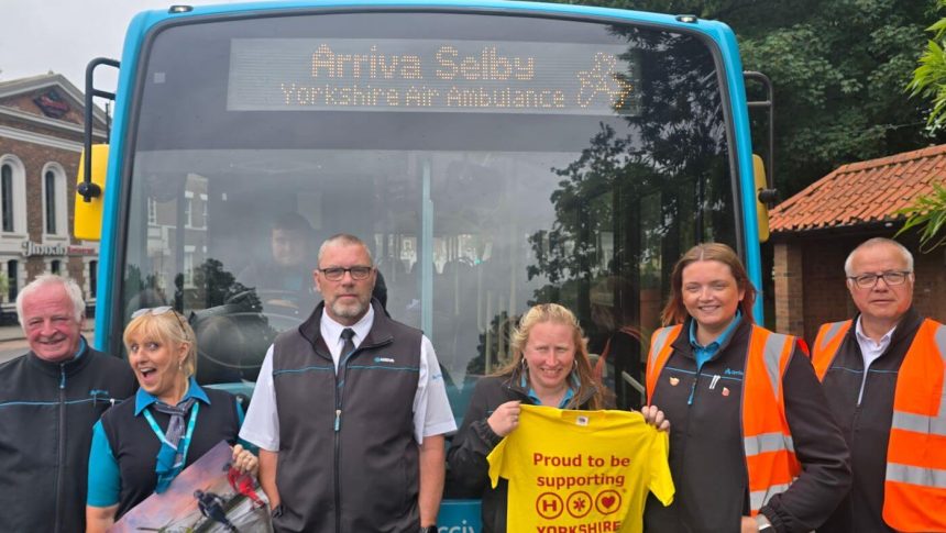 Arriva bus depot colleagues set for Yorkshire Air Ambulance charity walk
