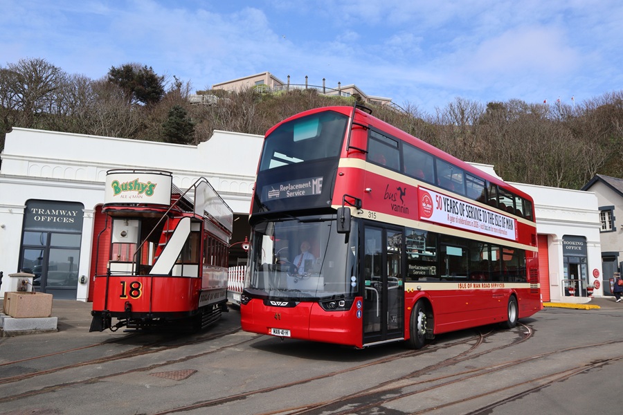 Bus Vannin looks to the future while celebrating what went before