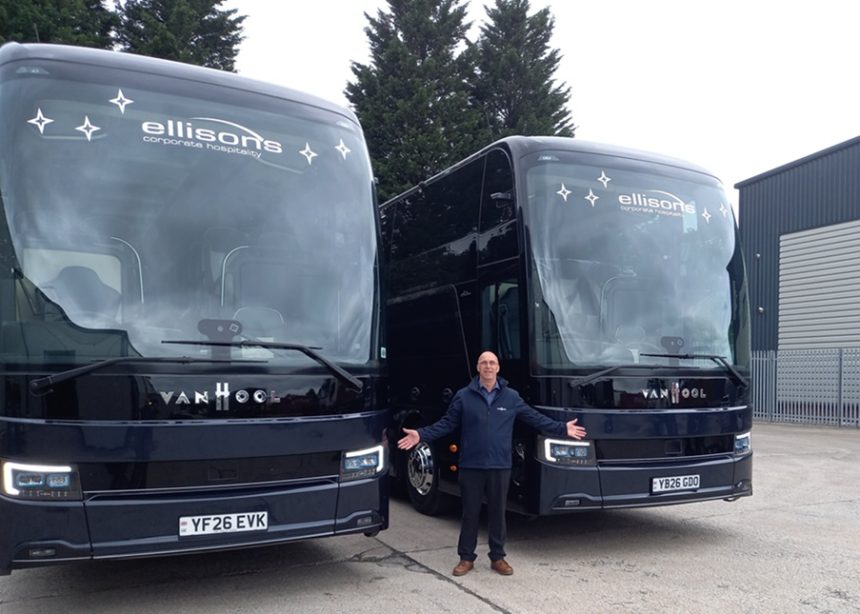 Astron T17 pair are first Van Hool T coaches for Ellisons Travel